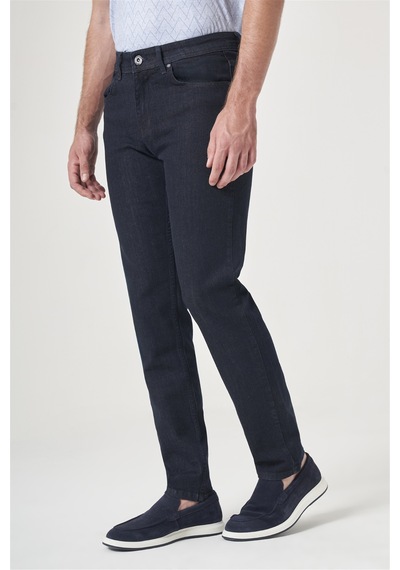 İmza Lacivert 5 Cep Slim Fit Pamuklu Denim Pantolon 1023260164