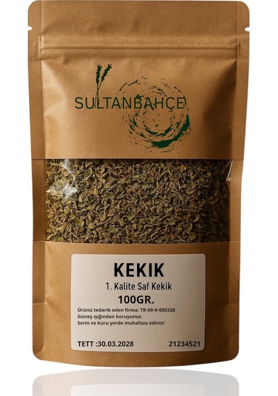 Sultanbahçe Doğal Kekik - Katkısız - Birinci Sınıf Kalite 100 Gr