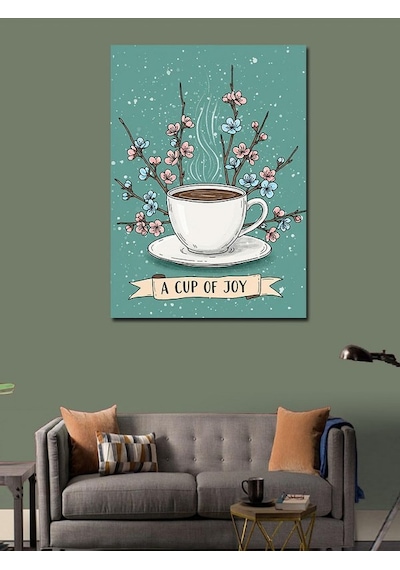 Kanvas Tablo A Joyful Cup Çayı 100cmx140cm