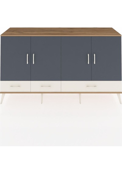 Hyperion Konsol 6 Raflı 3 Çekmeceli 4 Kapaklı 176x44x99 Çam-antra Çam-antrasit/aytaşı Hyperion Konsol 6 Raflı 3 Çekmeceli 4 Kapaklı 176x44x99 Çam-antra Çam-antrasit/aytaşı