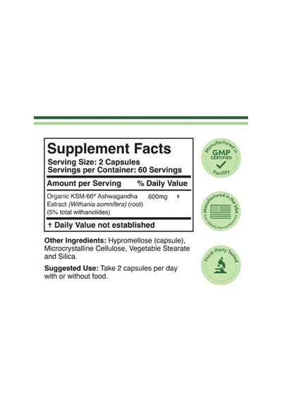 Double Wood Ksm-66 600mg 120 Capsul.usa. Aromasız