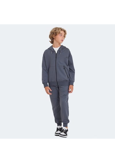 Slazenger LOCAL IN Unisex Çocuk Eşofman Takımı Koyu Gri