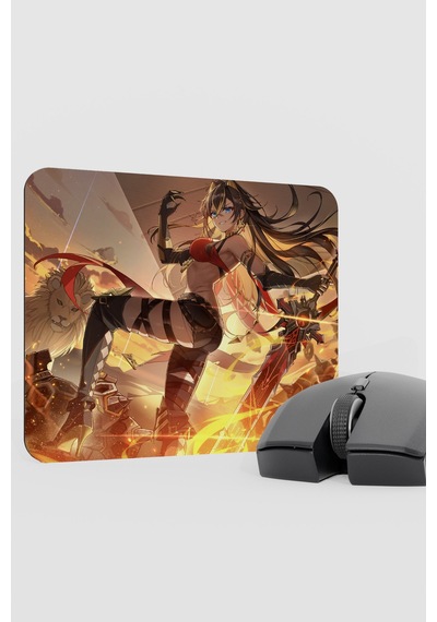 Dehya Genshin Impact Anime Gacha V4 - 22x18 Gaming Mouse Pad Fare Altlığı