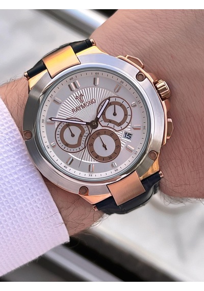 Raymond Nişan Ve Damatlara Özel Deri Kordon 2 Yıl Garantili 5 Atm Erkek Kol Saati+bileklik Rmd.44 Gri - Rose Gold 30705272 Raymond Nişan Ve Damatlara Özel Deri Kordon 2 Yıl Garantili 5 Atm Erkek Kol Saati+bileklik Rmd.44 Gri - Rose Gold 30705272