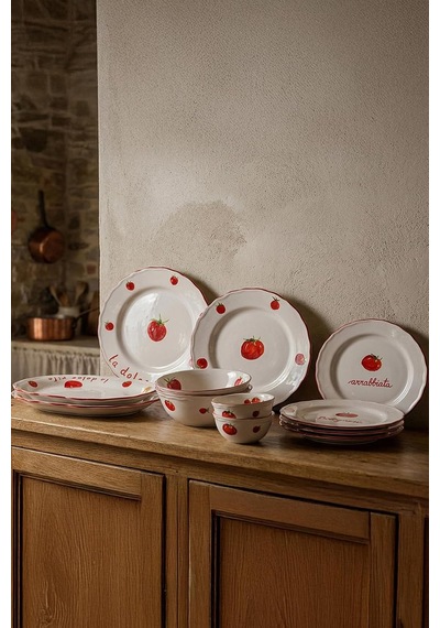 Rakle X Bengi Kurtcebe Pomodoro Stoneware Çorba Kupası 11 Cm Çok Renkli