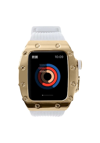 Goocamp Watch 7 45mm Uyumlu Krd-65 Kordon-siyah-rose Gold