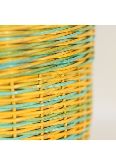 Yeşil Rattan 20x16 Sepet Bej