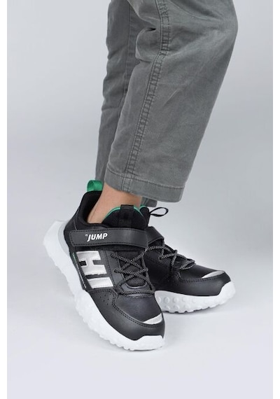 Jump 29602 Cırtlı Üniseks Çocuk Sneaker Günlük Spor Ayakkabı Siyah Siyah