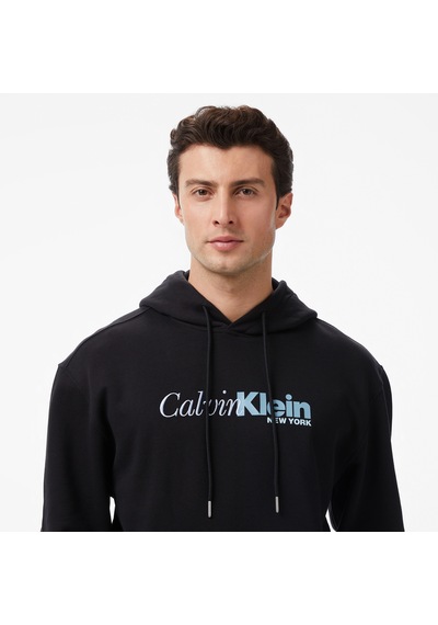 Calvin Klein Terry Cursive Graphic Erkek Siyah Sweatshirtlv04ld241g