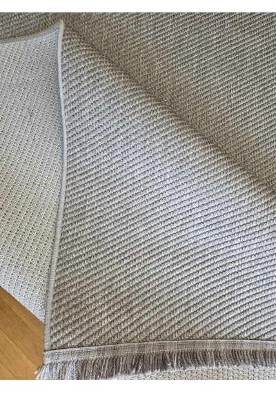 Elvey Home Lara Gri Sisal İskandinav Extra Yumuşak Özel Kesim Kolay Temizlenen Salon Koridor Mutfak Halısı 04-gri