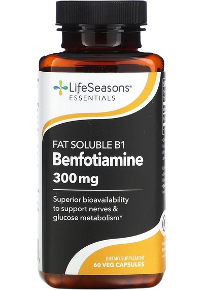 Lifeseasons Essentials Benfotiamine - Fat Soluble B1 - Supports H