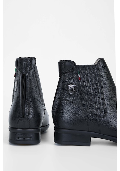 Tattini Unisex Hakiki Deri Siyah Binici Botu 990 Collıe Bot Sıyah Siyah
