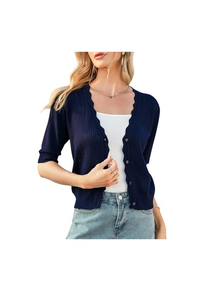 Youknitwear You Windy Triko Hırka Lacivert