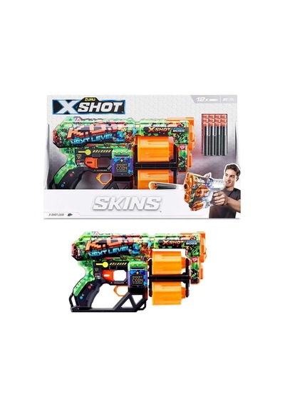 Oyuncak Tabanca X-shot Excel Skins Dread Blaster 12 Dartlı