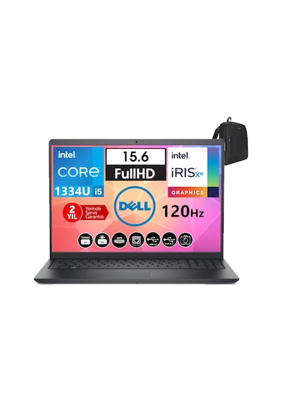 Dell Vostro 3530 WN1611PVNB352021 i5-1334U 8 GB 256 GB SSD 15.6" W11H Dizüstü Bilgisayar + Zetta Çanta