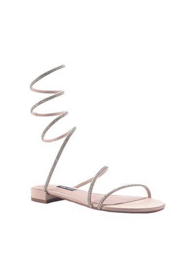 Nine West Logan 3fx Bej Kadın Düz Sandalet 000000000101337548 Bej