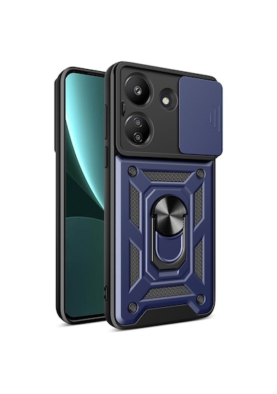 Apsuwa Xiaomi Poco C65 Kılıf Sürgülü Kamera Korumalı Standlı Pars