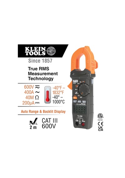 Cl320 Dijital Pens Ampermetre, Hvac Ac Otomatik Aralık Ayarlı 400a, Ac/dc Voltaj, Trms, Dc Mikroamper, Direnç, Frekans, Ncvt, Sıcaklık