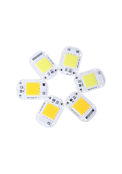 220 Volt 50 Watt Kırmızı Projektör Cob Led Çipi