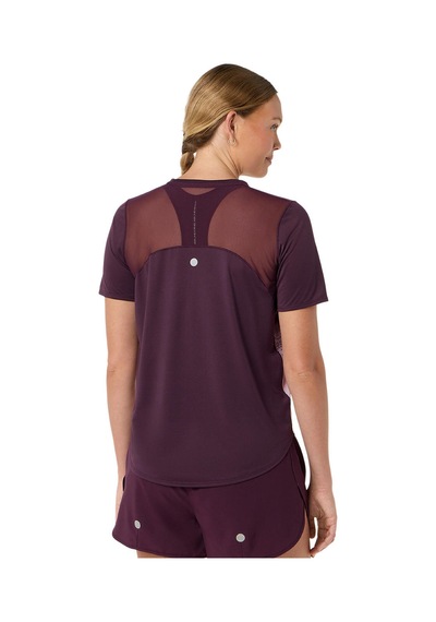 Asics Road Fade Ss Top Kadın Dark Aubergine/black Kısa Kollu Tshirt 2012d420-501