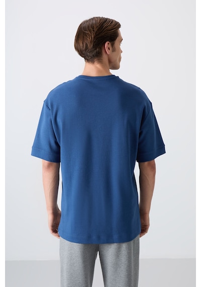 Tommy Life Tommy Lıfe Parlament Pamuklu Kalın Yumuşak Dokulu Oversize Fit Baskılı Erkek T-shirt - 88322 001