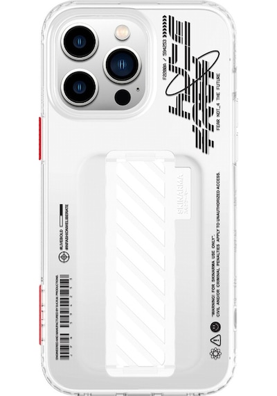 Apple Uyumlu iPhone 14 Pro Max Kılıf Skinarma Şeffaf Desenli Kaze Kapak