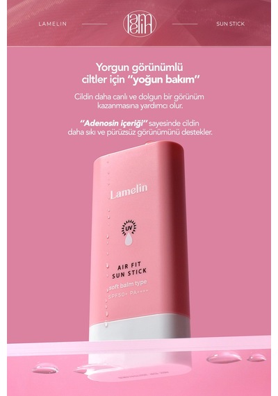 Hafif Nemlendirici Stick Güneş Kremi Spf50+ Pa++++ Air Fit Watery Sun Cream