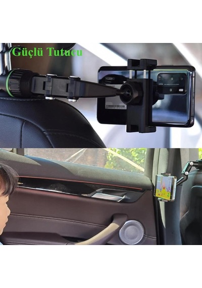 Cosmostech Araç Dikiz Aynası Telefon Tutucu Standı 360° Derece Ayarlanabilir Telefon Tutacağı