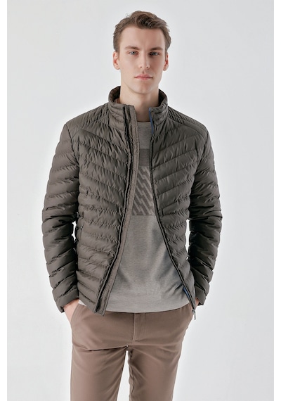 Morven Erkek Haki Su İtici Rüzgar Geçirmez Dynamic Fit Rahat Kesim Şişme Mont 25ks024001710 Haki