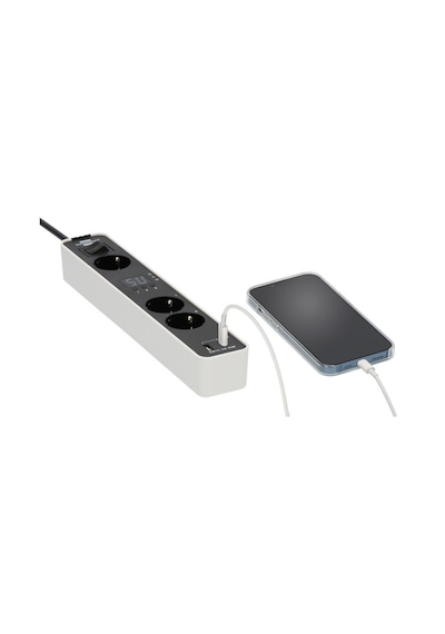 Brennenstuhl Ecolor Serisi 3 Soketli 1xtype-c + 1xusb Girişli 1.5 Metre Kablolu Zaman Ayarlı Uzatma Kablosu 1.5 M