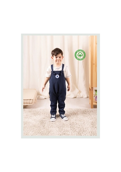 Zuppers Erkek Bebek Salopet Ve Tişört Takım Lacivert renkli