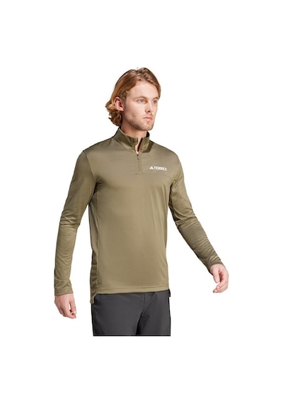 Adidas Mt Half Zi Ls Erkek Sweatshirt Ip4800-yesıl Yeşil