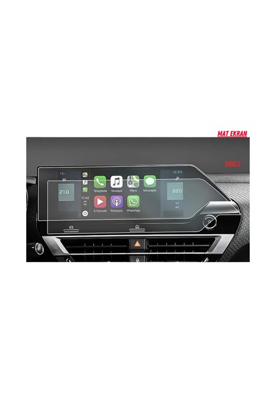 Citroen C4x 2021- 2024 Hayalet Gösterge Ve Multimedya Uyumlu Mat Ekran Koruyucu