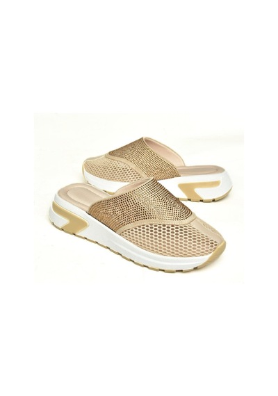Fox Shoes U312514415 Bej File Kadın Terlik Bej-file Çok Renkli