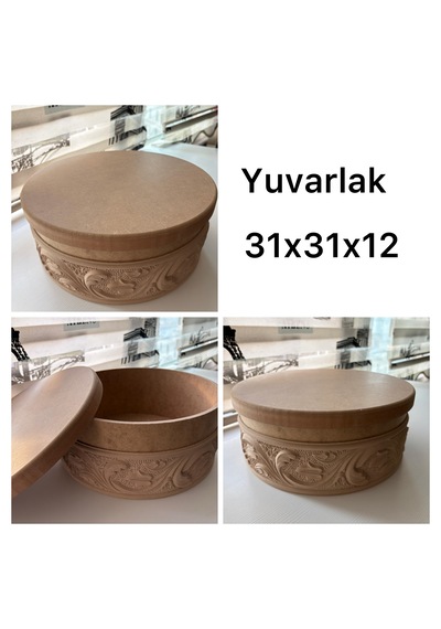 Ham Ahşap Dekoratif Kutu 1