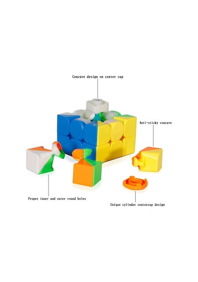 Moyu 3x3 Klasik Cube - Stickersız Akıl Zeka Küp