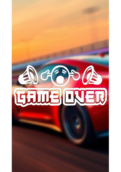 Game Over 20x9 Jdm Yazı Araba-motosiklet Cam Etiket Sticker Beyaz Renk Beyaz