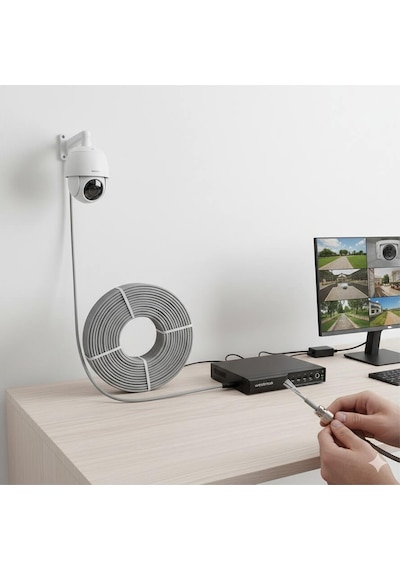 20 Metre - Cctv Kablo - Güvenlik Kamera Kablosu - 2+1 0.22mm