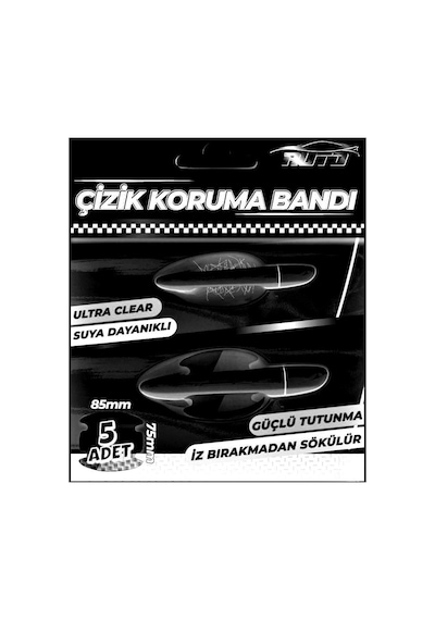 Oto Kapı Tutamaç İç Kısım Çizik Koruma Bandı 5adet