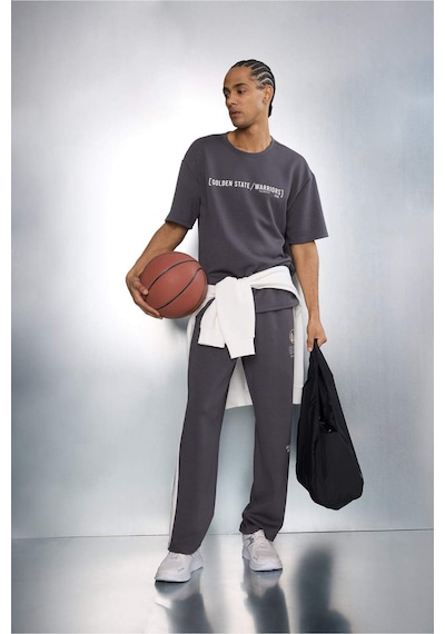 Defacto Nba Golden State Warrıors Standart Fıt Modal Jogger F9803ax26spar104 Antrasit-ar104