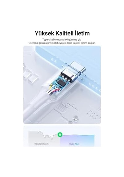 Pd Type-c Ultra Hızlı Kırılmaz Siyah Şarj Kablosu