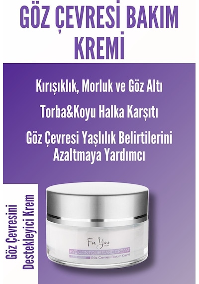 Göz Altı Torba, Morluk & Koyu Halka Karşıtı Yoğun Nemlendirici Göz Çevresi Besleyici Bakım Kremi