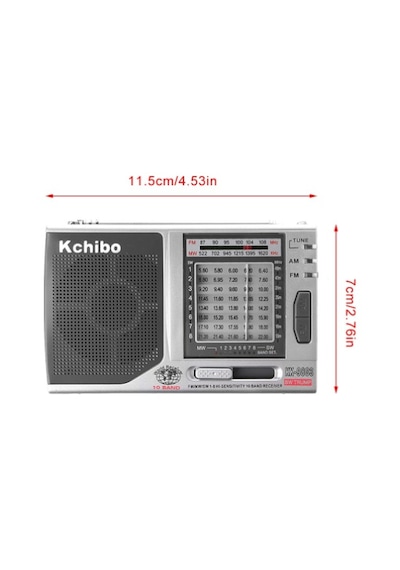 Cep Tipi Taşınabilir Am / Fm Radyo 10 Bandlı Radyo Kchibo Kk-9803