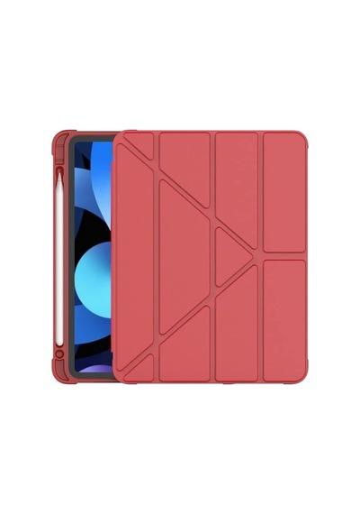 A7 10.4 T500 T505 T507 İle Uyumlu Kılıf Kalem Bölmeli Trifolding Case Kırmızı Sku: Zeusb0dy15zchs Arka Kapak