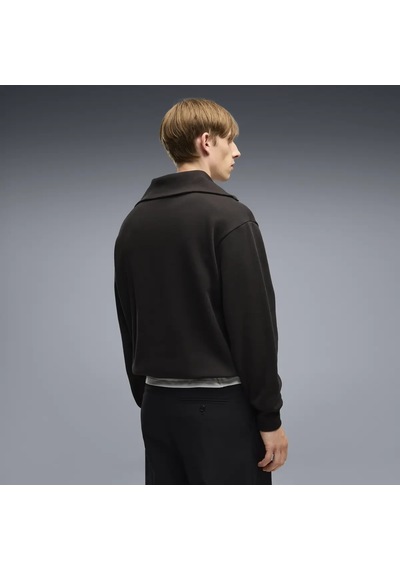 Puma Ferrari Shield Halfzip Fl Siyah Erkek Sweatshirt