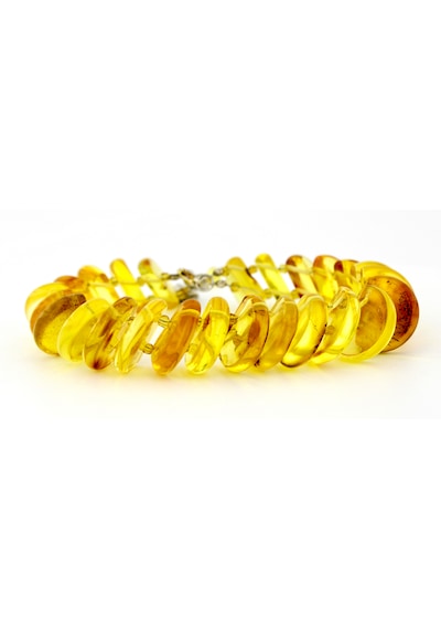 Kehribar Bayan Bileklik Özel Tasarım Ambergold Blk23-62 Çok Renkli