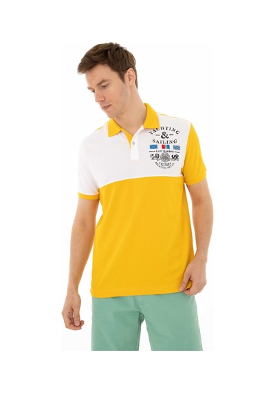 AR-MA Arma Erkek Regular Fit Polo Yaka Tişört Y25374306601 Sarı