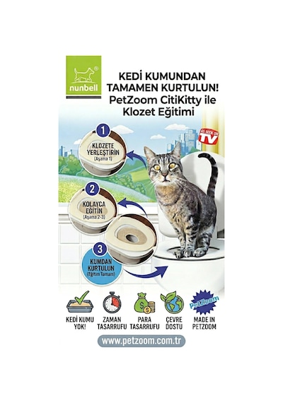 Büro Ev Ofis Evcil Hayvanı İçin Klozet Kedi Tuvaleti