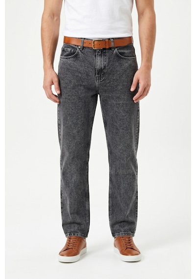 Dynamo Erkek Baggy Jeans Pantolon Bgl-st05448 Füme