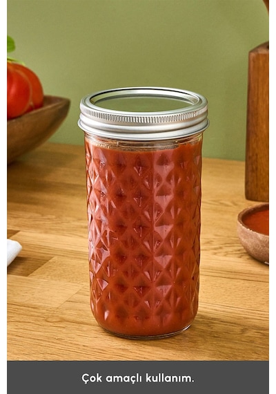 Karaca x Refika Boyunsuz Kavanoz Baklava Desen 650 Ml